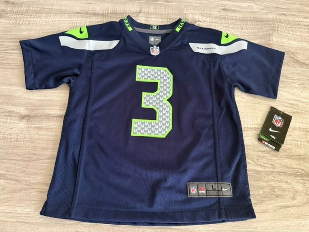 NWT Nike NFL Seattle Seahawks Russell Wilson 3 Jersey - Youth Large